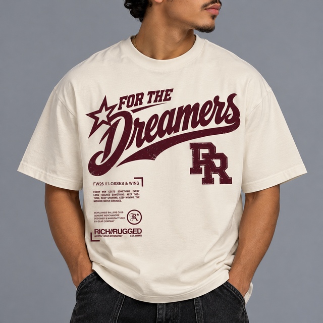 FOR THE DREAMERS Heavy Boxy Tee