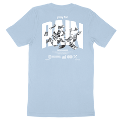Play and Pray on a Light Blue shirt